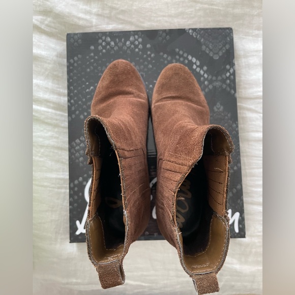Sam EDELMAN- brown suede booties - Picture 5 of 7